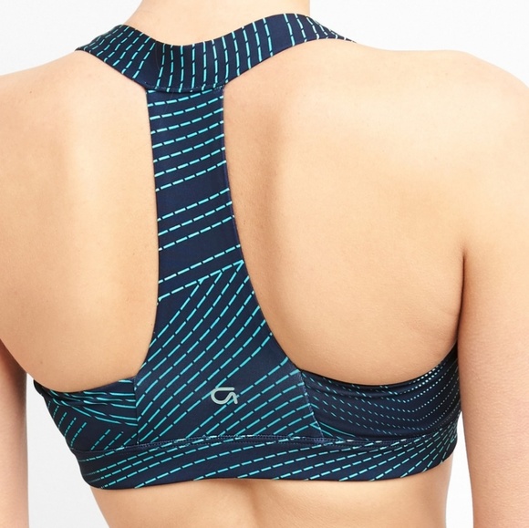 Gap Fit Ombre Dotted Line Print Sports Bra - Picture 2 of 4